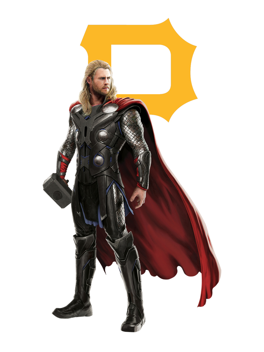 Pittsburgh Pirates Thor Logo vinyl decal